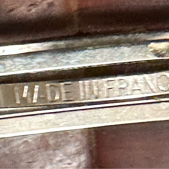 Vintage Brown Wood Barrette Made in France - Picture 3 of 3